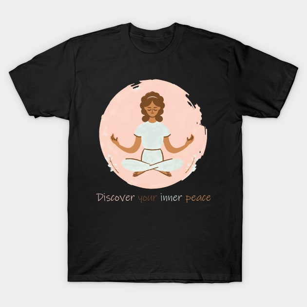 Inner Peace Journey: Meditation Self-Care T-Shirt by ATTO'S GALLERY